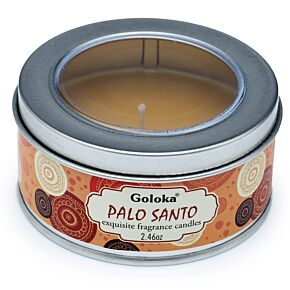 Vela de Cera em lata - Goloka Palo Santo