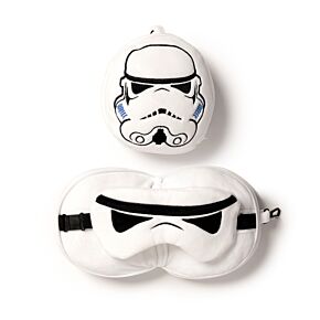 Almofada de viagem e máscara para dormir Relaxeazzz - Stormtrooper