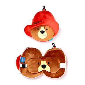 Almofada de Viagem e máscara para dormir Relaxeazzz Paddington Bear