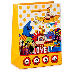 The Beatles Yellow Submarine LOVE saco para presentes - médio