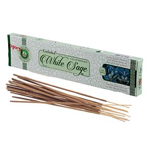 Paus de Incenso Goloka Masala - Sálvia Branca