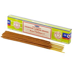 01366 Nag Champa Satya - Capim-limão Tropical - Sticks de Incenso