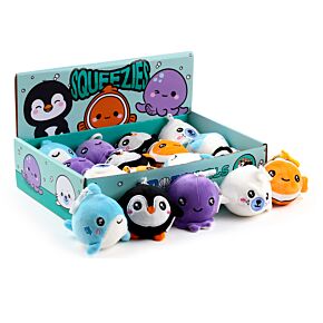 Porta-Chaves de Peluche Adoramals Squeezies - Animais Marinhos