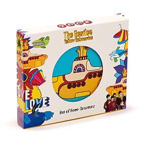 The Beatles Yellow Submarine - set de 4 bases para copos