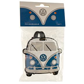 Etiqueta de bagagem Volkswagen Campervan VW T1 azul PVC