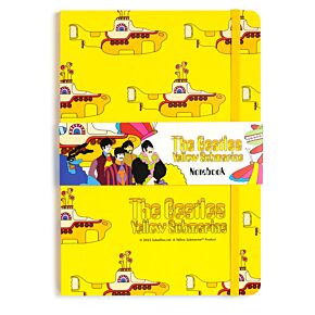 Bloco de Notas A5 em papel reciclado - The Beatles Yellow Submarine