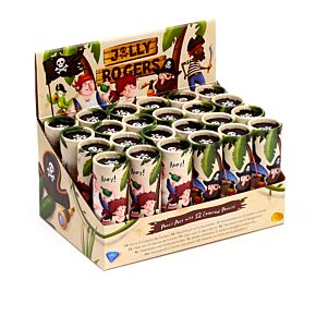 Piratas Jolly Rogers - Tubo com 12 lápis de cor