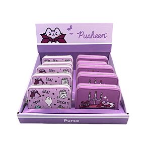 Carteira Pequena com Fecho Pusheen Halloween 