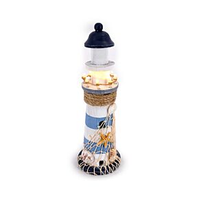 Souvenir do mar - Figuras de farol Conchas com luz LED