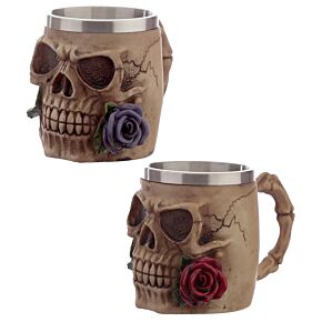 Skull and Roses Tankard - Decorative Only