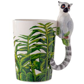 Caneca com Asa em forma de Lemur